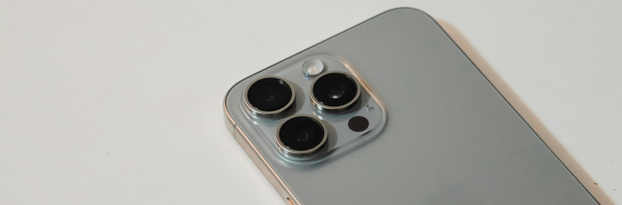 Close nas câmeras de um iPhone